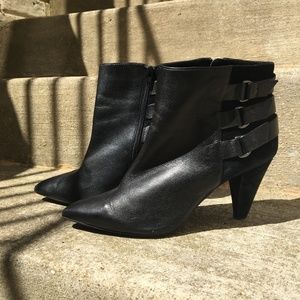 *Gianni Bini Sz 10 Womens Buckle Black Bootie